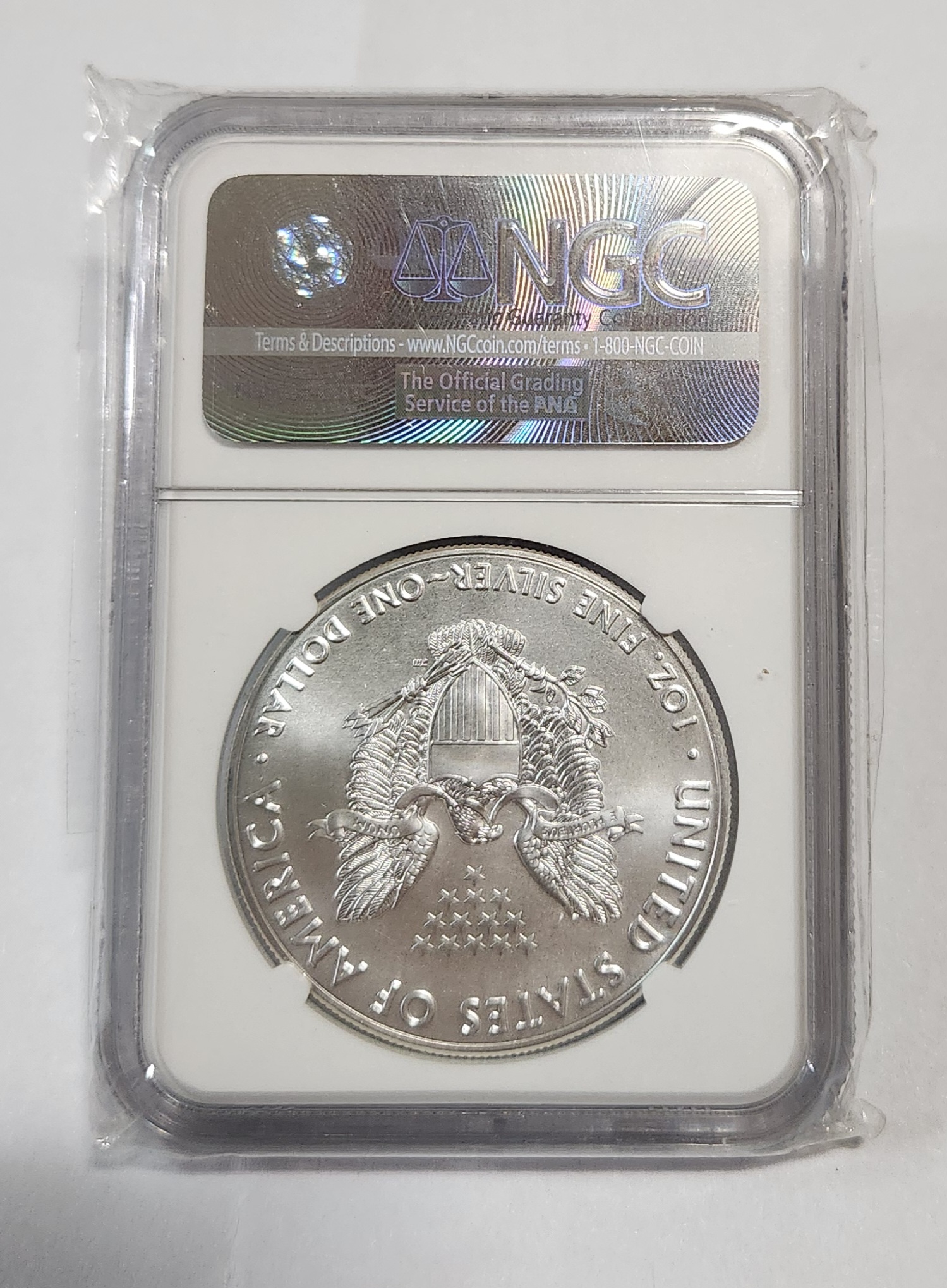 2017년 실버이글1달러/MS70