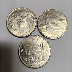 조지워싱턴 쿼터달라3점1세트