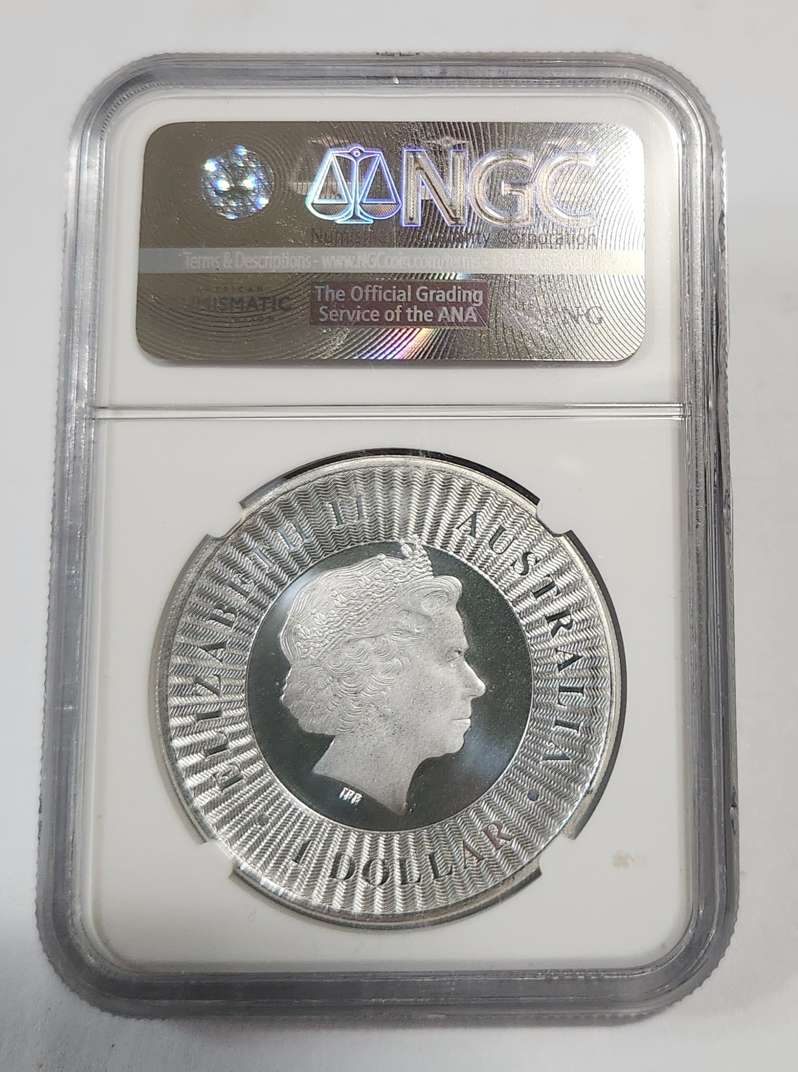 2016년 호주캥거루1달러/MS70등급