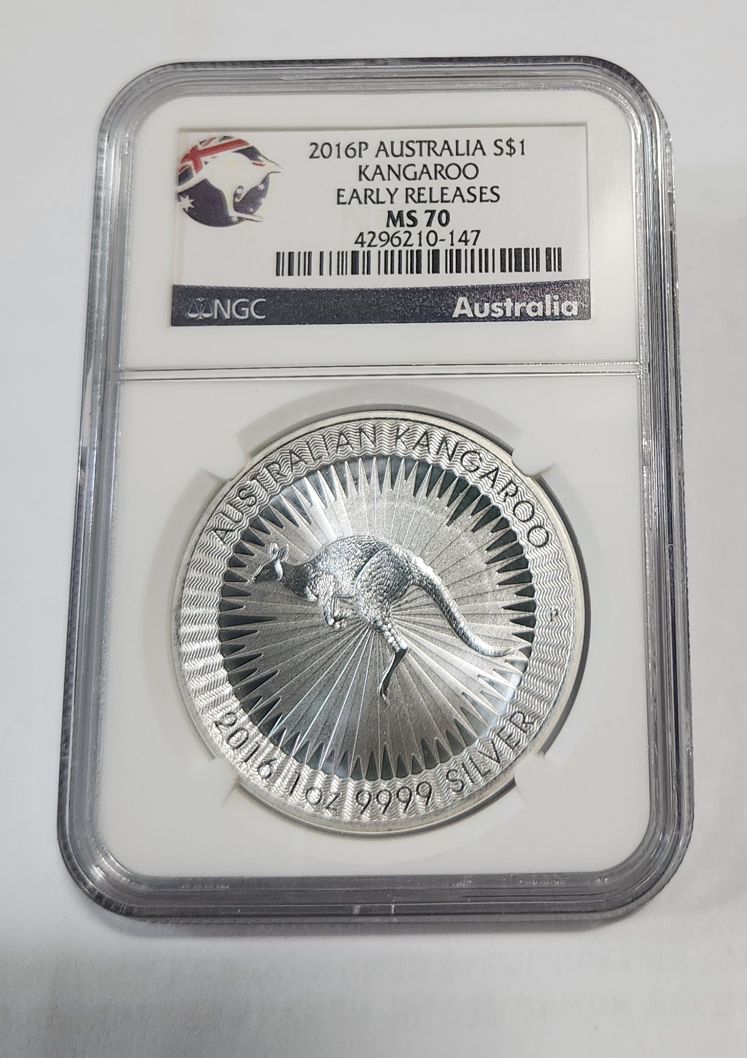 2016년 호주캥거루1달러/MS70등급