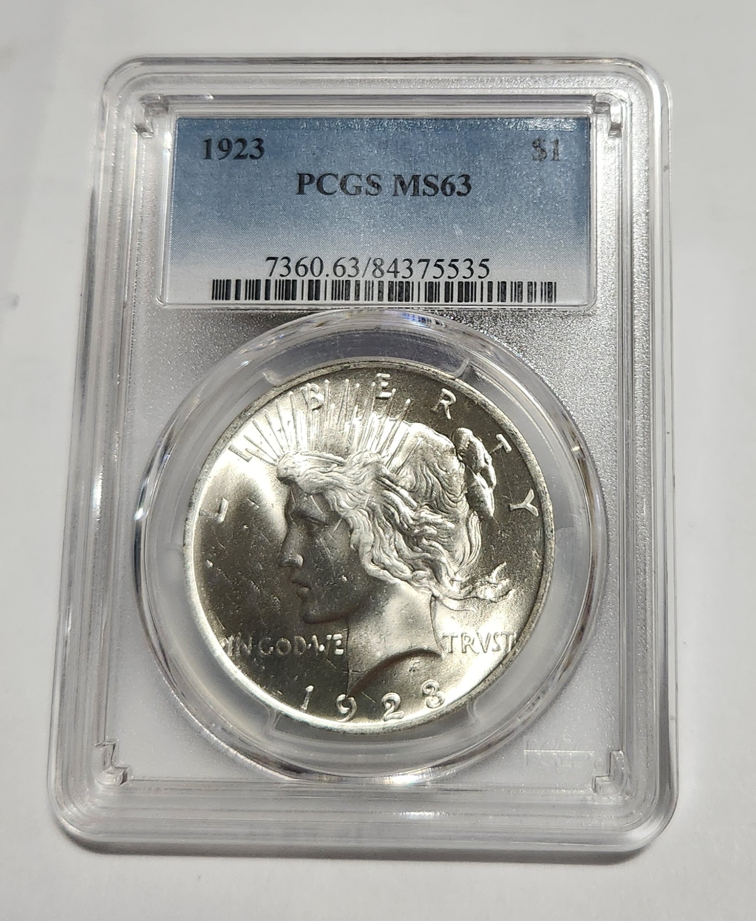 1923년 피스달러/MS63