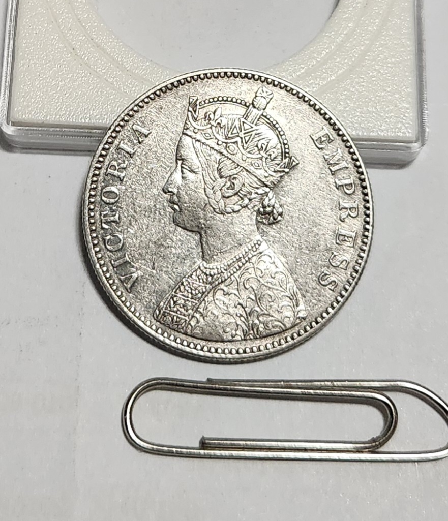 1882년/인도1루피은화/빅토리아 여왕