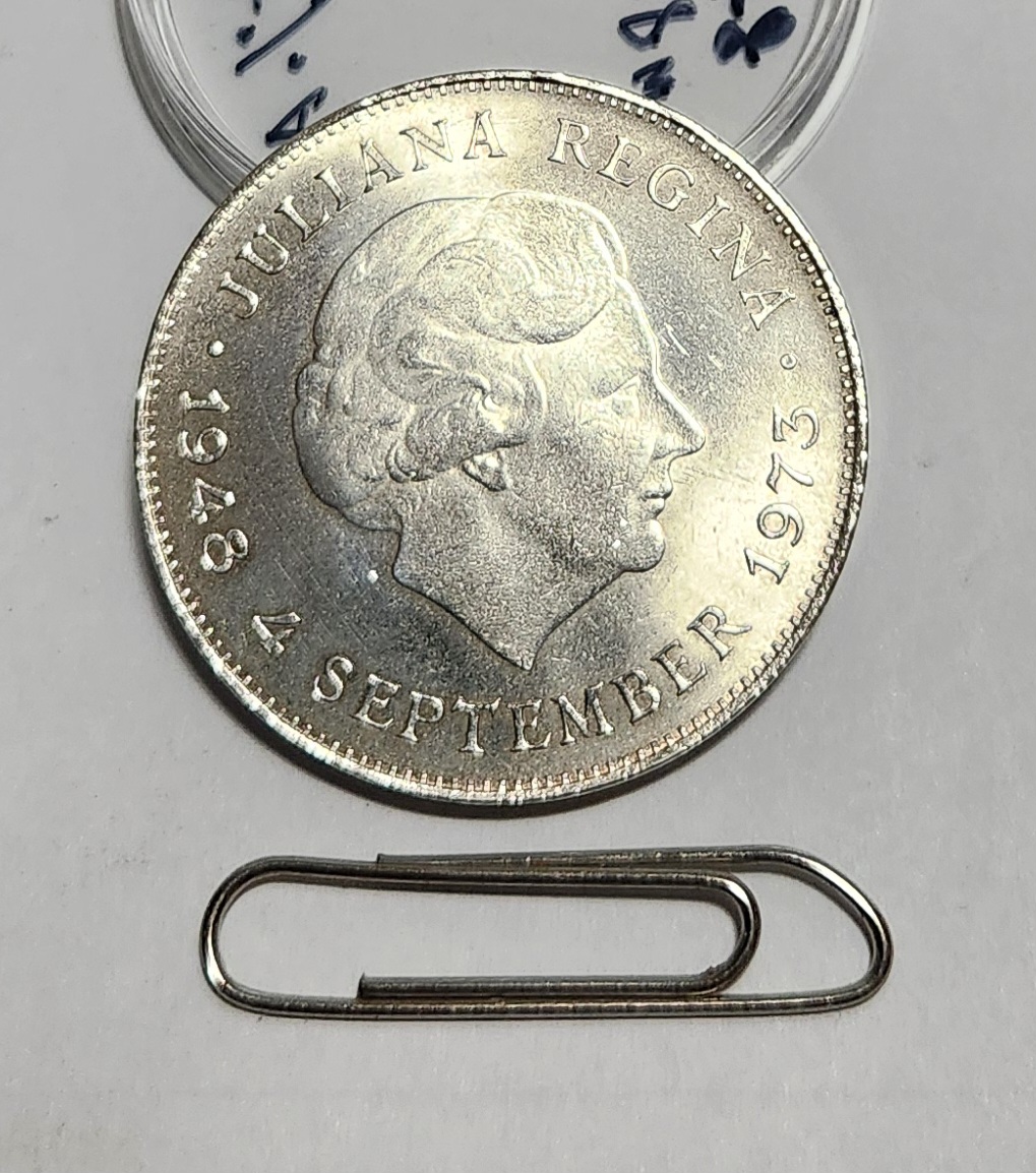 1973년/네덜란드10굴덴은화/실버72%