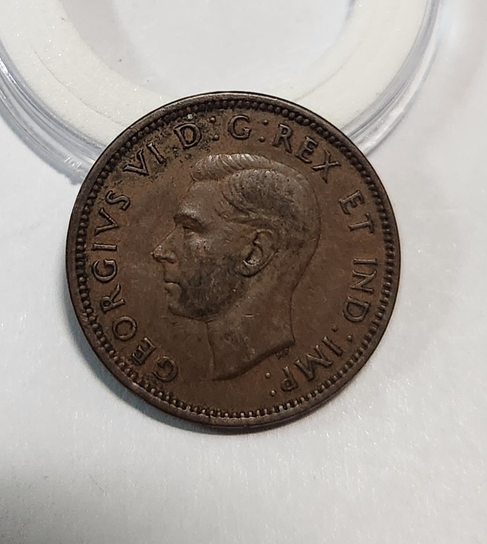 1940년/캐나다 1센트 황동화1점