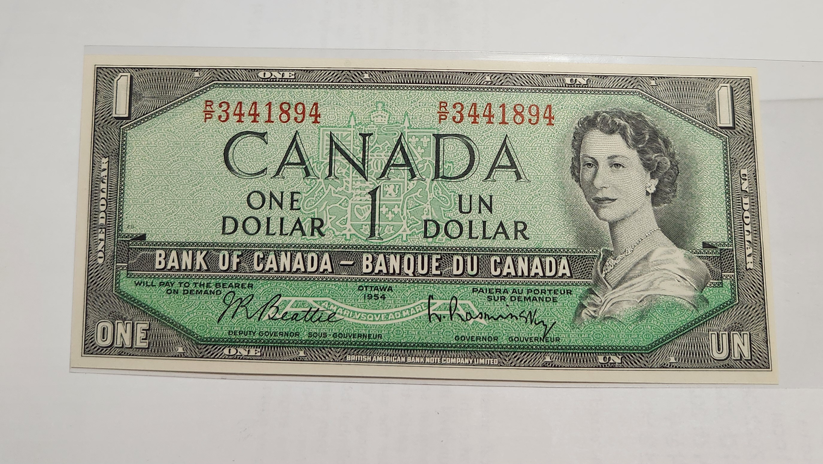 1954년/캐나다중앙은행1달러