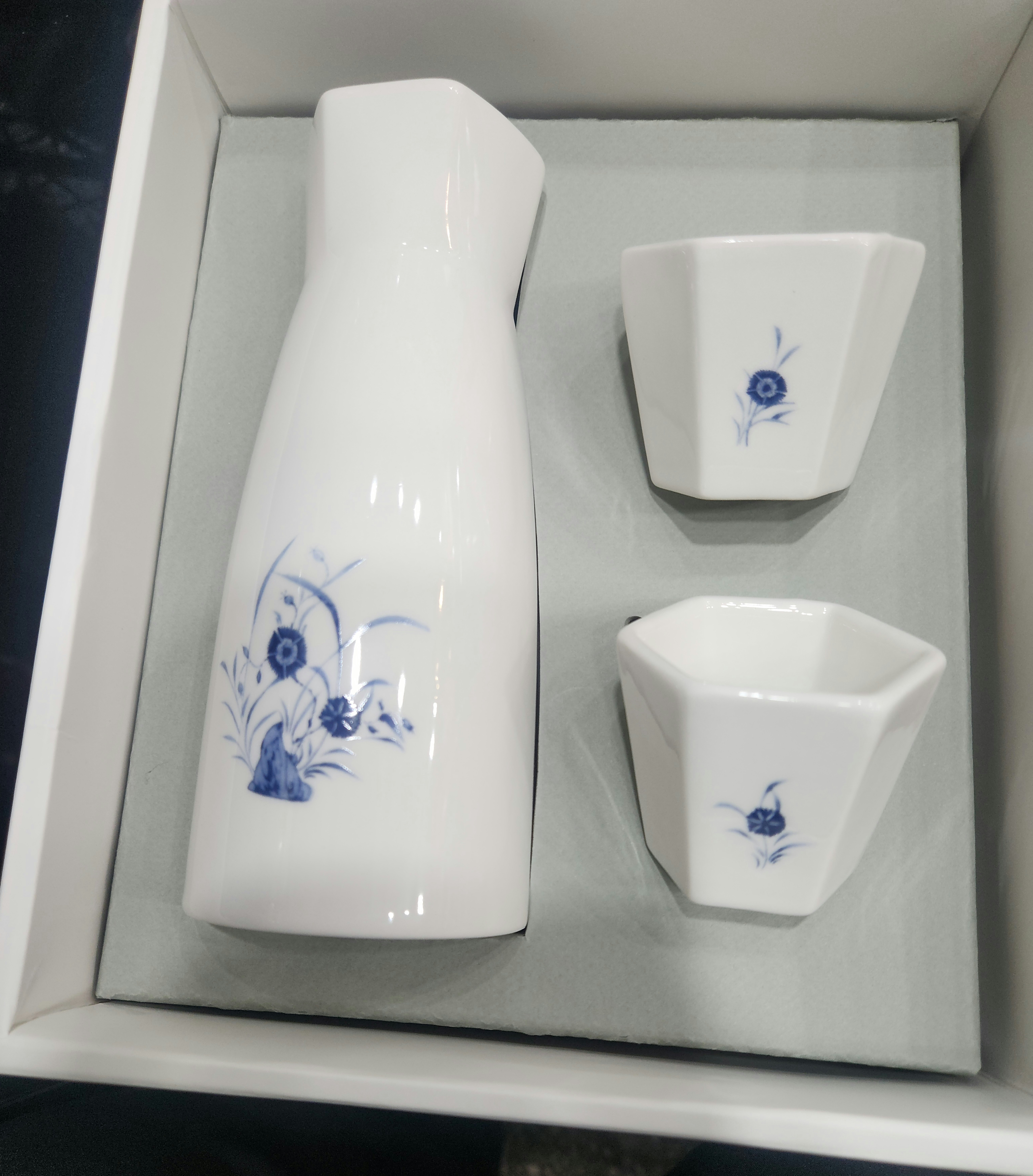 백화청화초화문병 주병세트