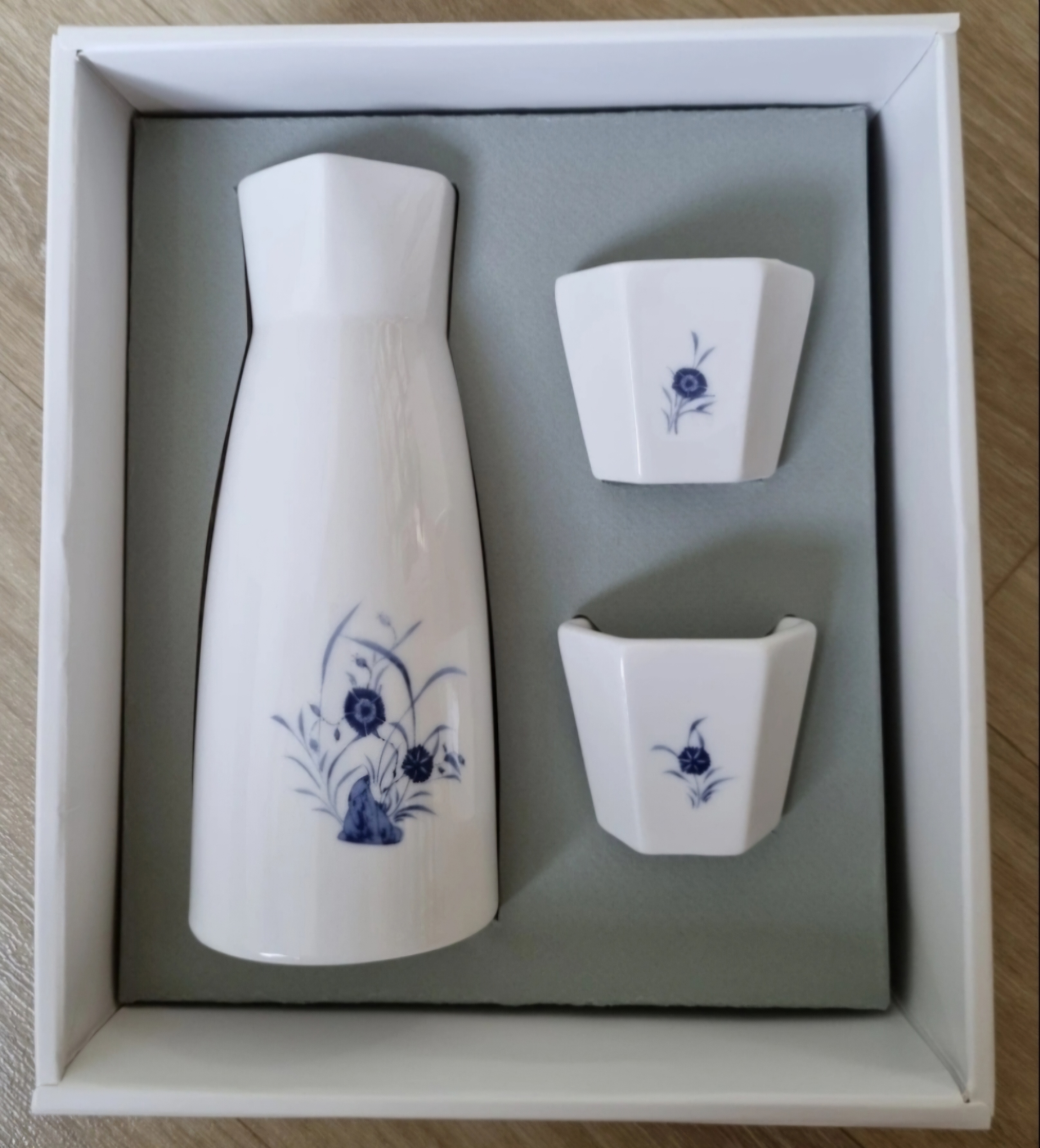 백화청화초화문병 주병세트