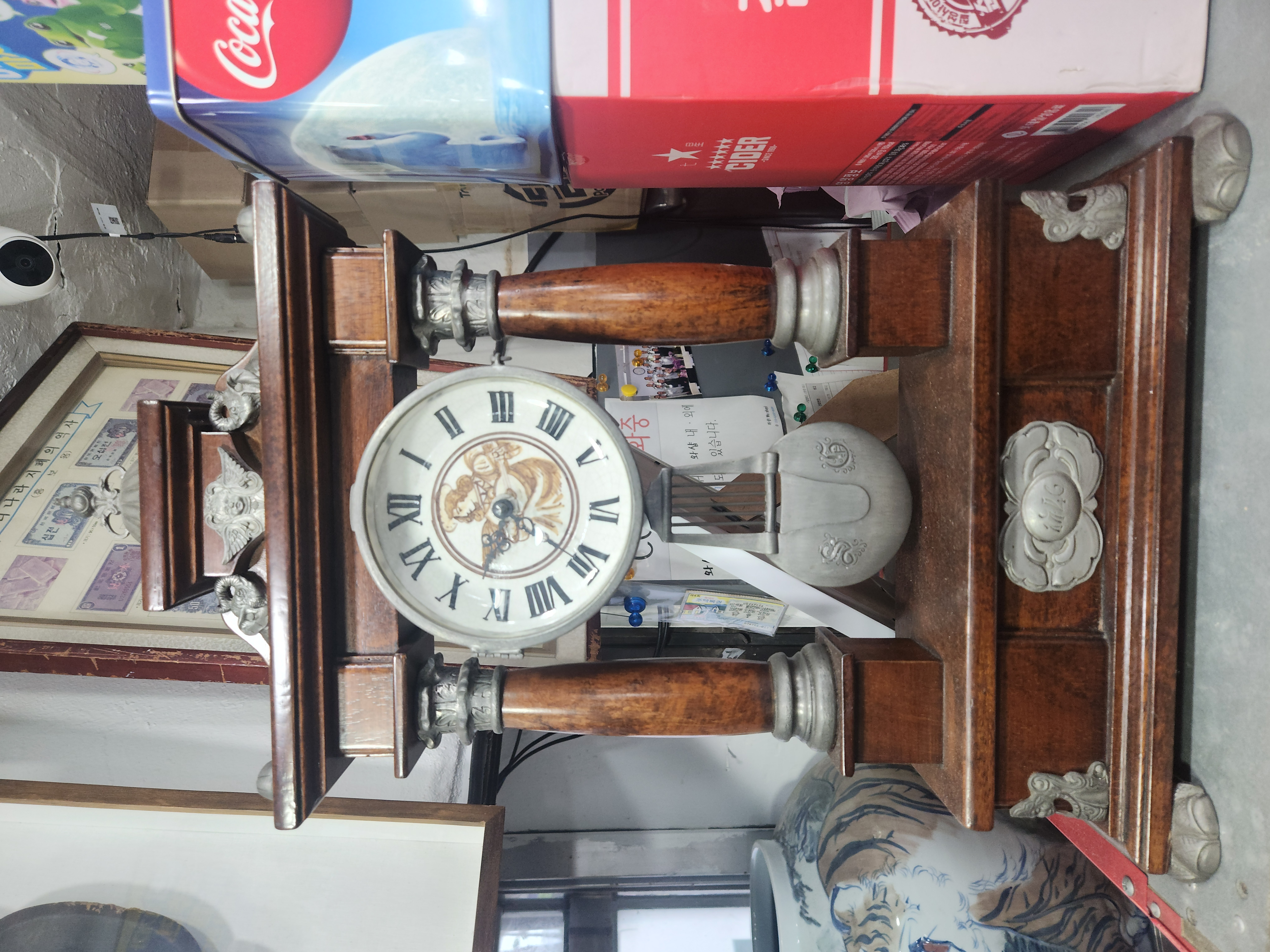 엔틱 탁상용 시계